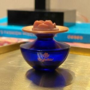 Byblos by Diana De Silva Mini Cobalt Blue Glass Bottle w Stopper